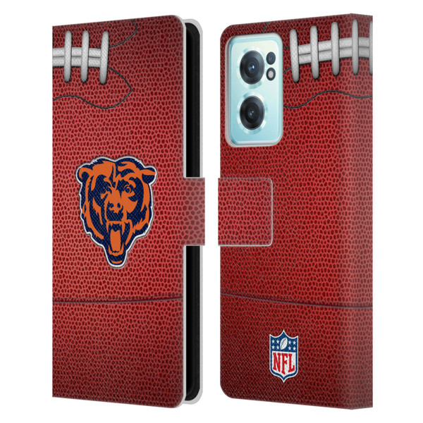 NFL Chicago Bears Graphics Football Leather Book Wallet Case Cover For OnePlus Nord CE 2 5G