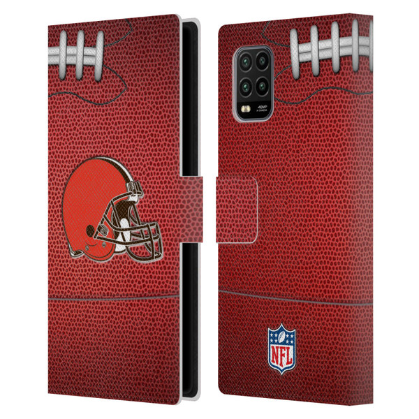 NFL Cleveland Browns Graphics Football Leather Book Wallet Case Cover For Xiaomi Mi 10 Lite 5G