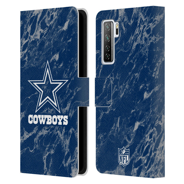 NFL Dallas Cowboys Graphics Coloured Marble Leather Book Wallet Case Cover For Huawei Nova 7 SE/P40 Lite 5G