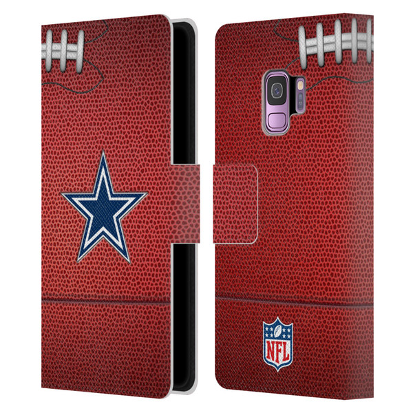NFL Dallas Cowboys Graphics Football Leather Book Wallet Case Cover For Samsung Galaxy S9