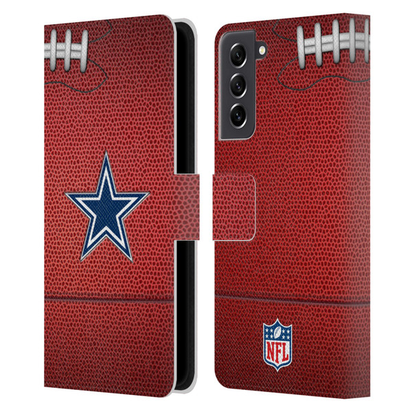 NFL Dallas Cowboys Graphics Football Leather Book Wallet Case Cover For Samsung Galaxy S21 FE 5G