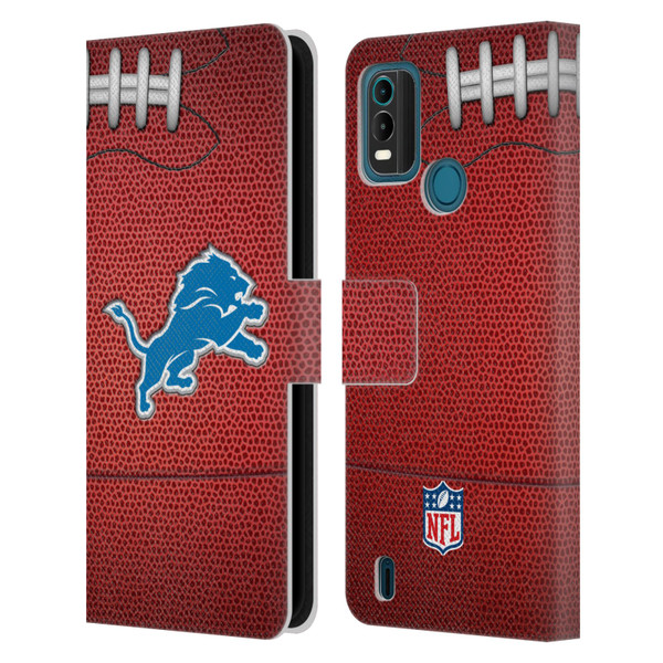 NFL Detroit Lions Graphics Football Leather Book Wallet Case Cover For Nokia G11 Plus