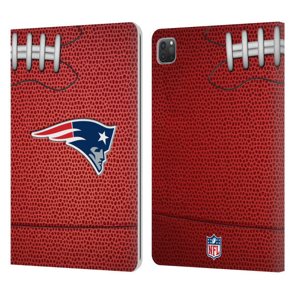 NFL New England Patriots Graphics Football Leather Book Wallet Case Cover For Apple iPad Pro 11 2020 / 2021 / 2022
