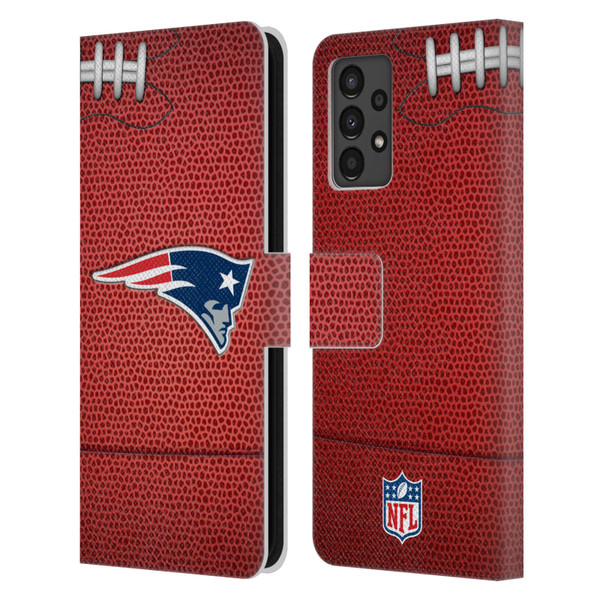 NFL New England Patriots Graphics Football Leather Book Wallet Case Cover For Samsung Galaxy A13 (2022)