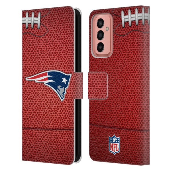 NFL New England Patriots Graphics Football Leather Book Wallet Case Cover For Samsung Galaxy M13 (2022)