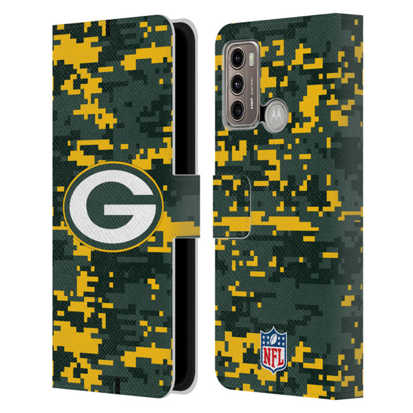 NFL Green Bay Packers Graphics Digital Camouflage Leather Book Wallet Case Cover For Motorola Moto G60 / Moto G40 Fusion