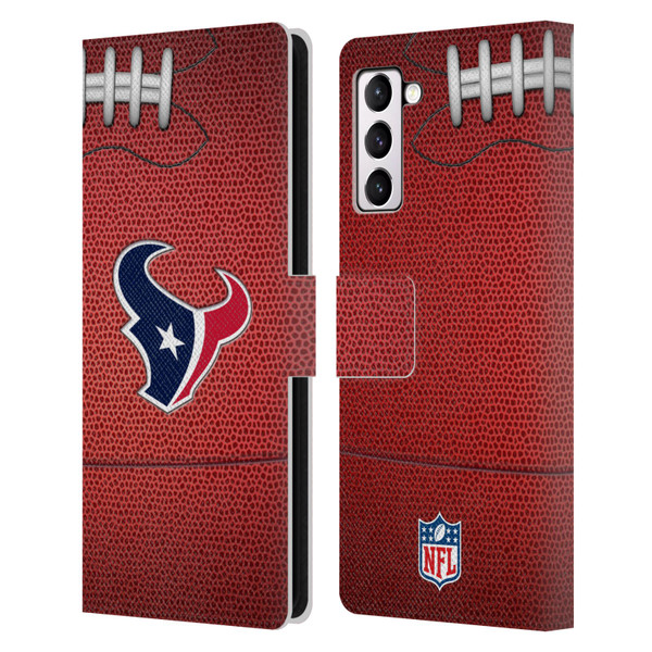 NFL Houston Texans Graphics Football Leather Book Wallet Case Cover For Samsung Galaxy S21+ 5G