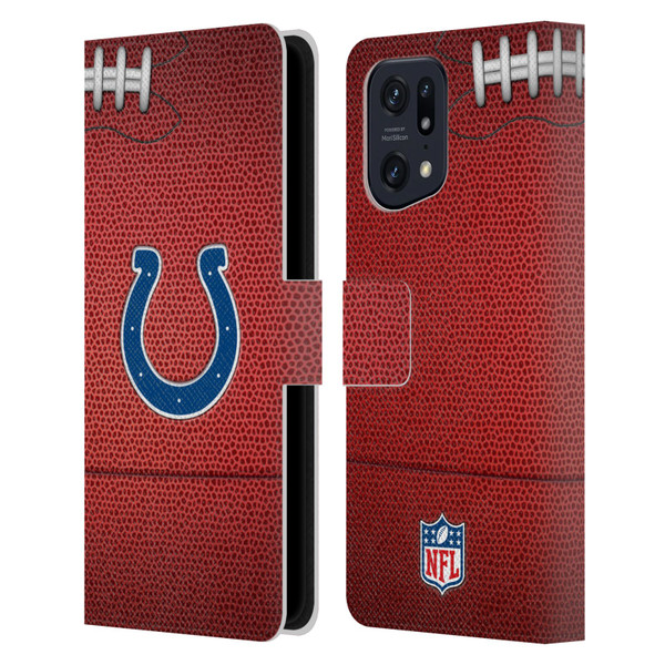 NFL Indianapolis Colts Graphics Football Leather Book Wallet Case Cover For OPPO Find X5