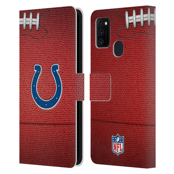 NFL Indianapolis Colts Graphics Football Leather Book Wallet Case Cover For Samsung Galaxy M30s (2019)/M21 (2020)