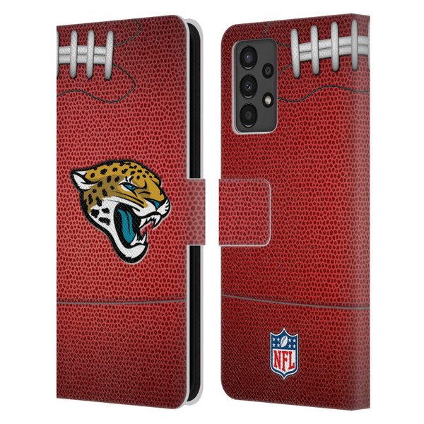NFL Jacksonville Jaguars Graphics Football Leather Book Wallet Case Cover For Samsung Galaxy A13 (2022)