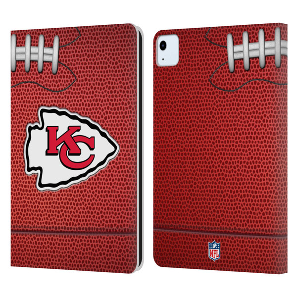 NFL Kansas City Chiefs Graphics Football Leather Book Wallet Case Cover For Apple iPad Air 2020 / 2022