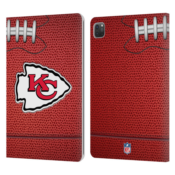 NFL Kansas City Chiefs Graphics Football Leather Book Wallet Case Cover For Apple iPad Pro 11 2020 / 2021 / 2022