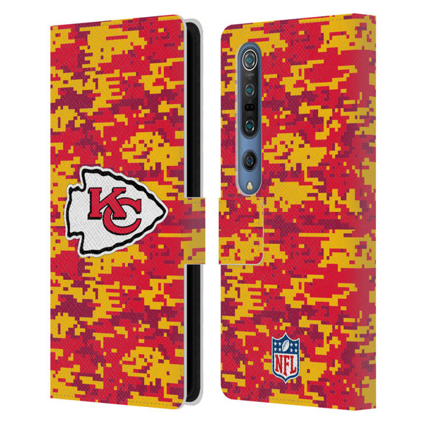 NFL Kansas City Chiefs Graphics Digital Camouflage Leather Book Wallet Case Cover For Xiaomi Mi 10 5G / Mi 10 Pro 5G