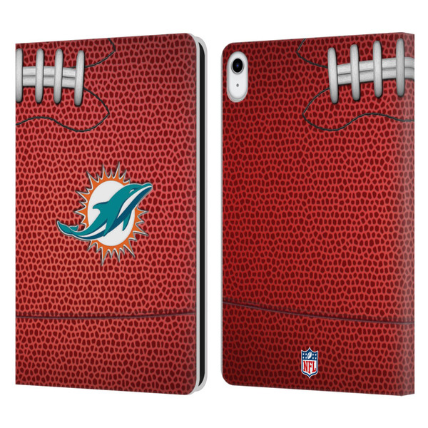 NFL Miami Dolphins Graphics Football Leather Book Wallet Case Cover For Apple iPad 10.9 (2022)