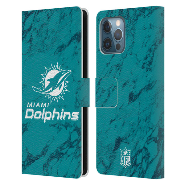 NFL Miami Dolphins Graphics Coloured Marble Leather Book Wallet Case Cover For Apple iPhone 12 Pro Max NFL Miami Dolphins Graphics Coloured Marble Leather Book Wallet Case Cover For Apple iPhone 12 Pro Max