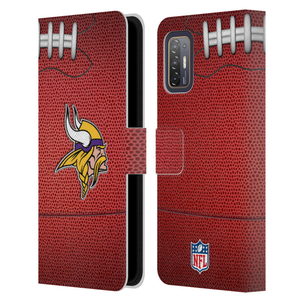 NFL Minnesota Vikings Graphics Football Leather Book Wallet Case Cover For HTC Desire 21 Pro 5G