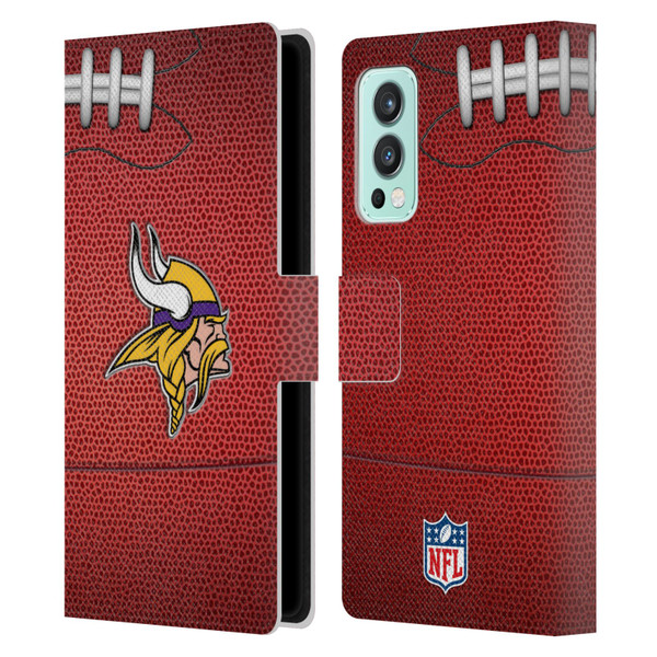 NFL Minnesota Vikings Graphics Football Leather Book Wallet Case Cover For OnePlus Nord 2 5G