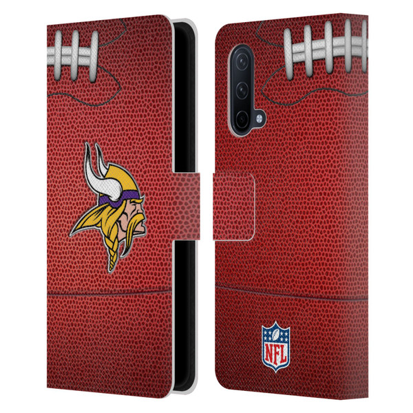 NFL Minnesota Vikings Graphics Football Leather Book Wallet Case Cover For OnePlus Nord CE 5G