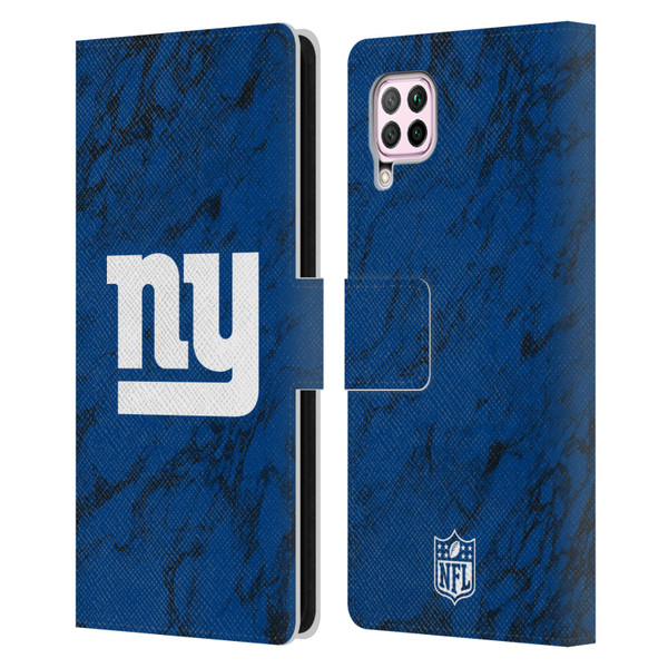 NFL New York Giants Graphics Coloured Marble Leather Book Wallet Case Cover For Huawei Nova 6 SE / P40 Lite