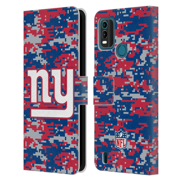NFL New York Giants Graphics Digital Camouflage Leather Book Wallet Case Cover For Nokia G11 Plus