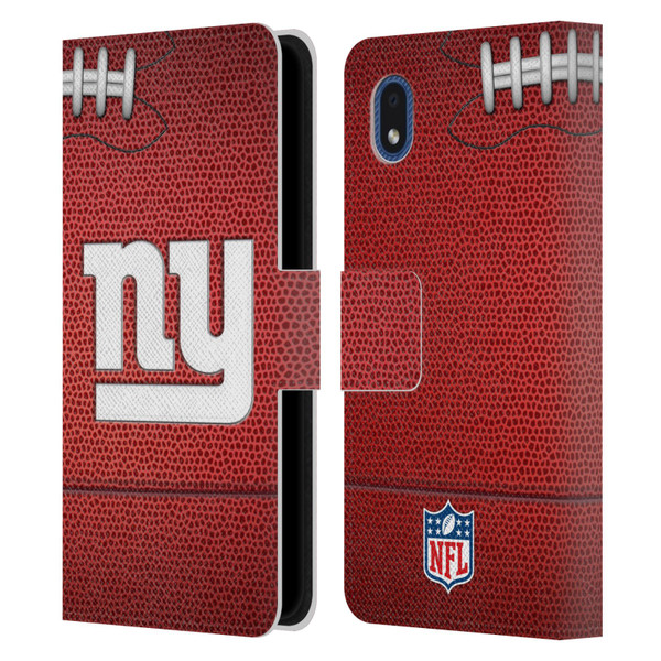 NFL New York Giants Graphics Football Leather Book Wallet Case Cover For Samsung Galaxy A01 Core (2020)