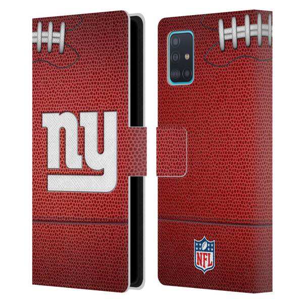 NFL New York Giants Graphics Football Leather Book Wallet Case Cover For Samsung Galaxy A51 (2019)