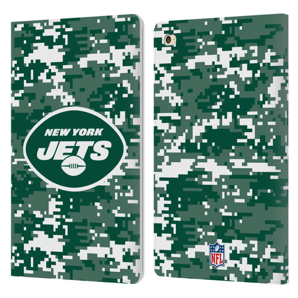 NFL New York Jets Graphics Digital Camouflage Leather Book Wallet Case Cover For Apple iPad mini 4