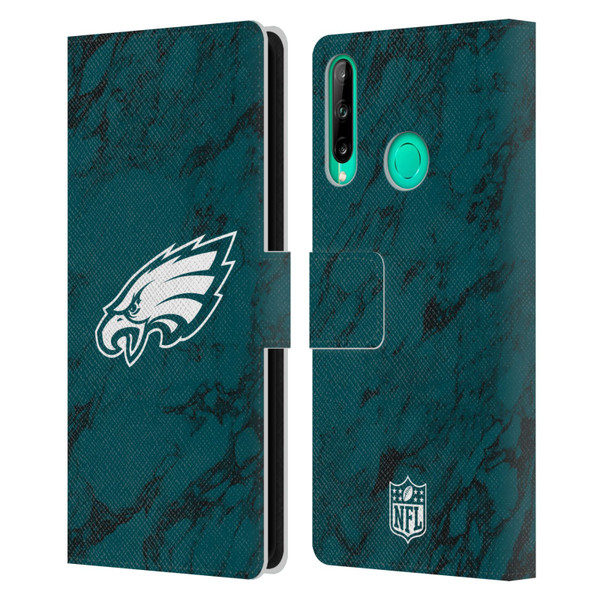 NFL Philadelphia Eagles Graphics Coloured Marble Leather Book Wallet Case Cover For Huawei P40 lite E