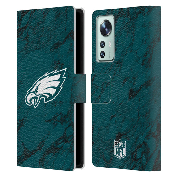 NFL Philadelphia Eagles Graphics Coloured Marble Leather Book Wallet Case Cover For Xiaomi 12