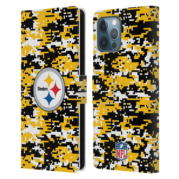 NFL Pittsburgh Steelers Graphics Digital Camouflage Leather Book Wallet Case Cover For Apple iPhone 12 Pro Max NFL Pittsburgh Steelers Graphics Digital Camouflage Leather Book Wallet Case Cover For Apple iPhone 12 Pro Max
