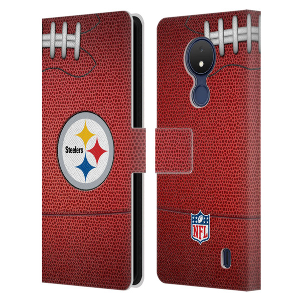 NFL Pittsburgh Steelers Graphics Football Leather Book Wallet Case Cover For Nokia C21