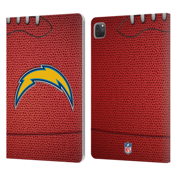 NFL Los Angeles Chargers Graphics Football Leather Book Wallet Case Cover For Apple iPad Pro 11 2020 / 2021 / 2022