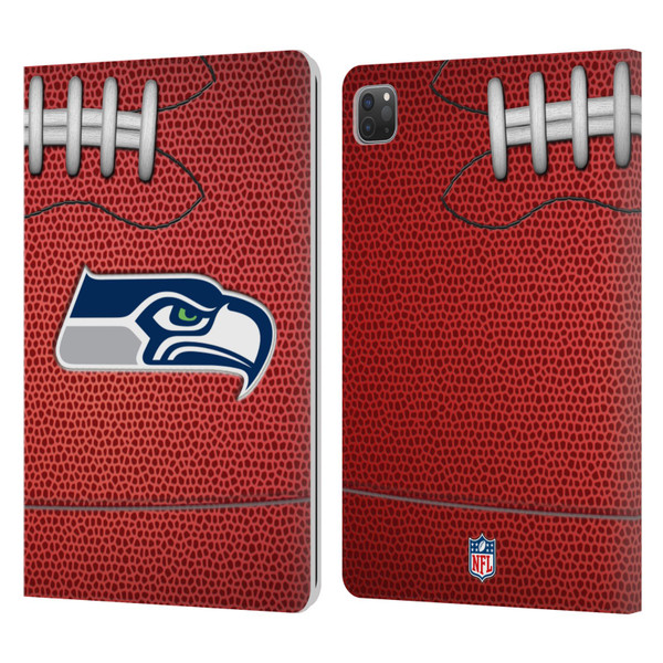 NFL Seattle Seahawks Graphics Football Leather Book Wallet Case Cover For Apple iPad Pro 11 2020 / 2021 / 2022