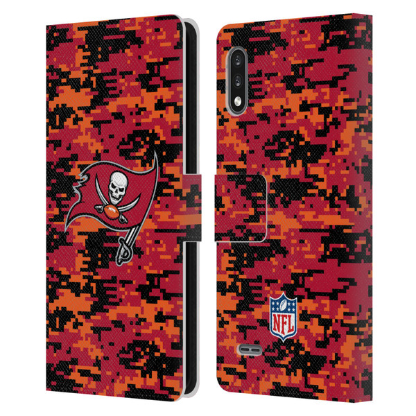 NFL Tampa Bay Buccaneers Graphics Digital Camouflage Leather Book Wallet Case Cover For LG K22