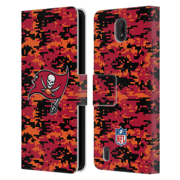 NFL Tampa Bay Buccaneers Graphics Digital Camouflage Leather Book Wallet Case Cover For Nokia C01 Plus/C1 2nd Edition