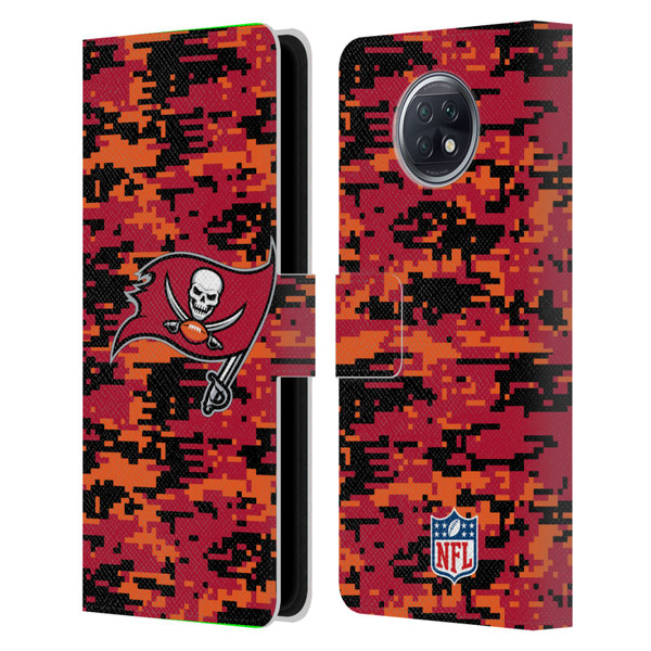 NFL Tampa Bay Buccaneers Graphics Digital Camouflage Leather Book Wallet Case Cover For Xiaomi Redmi Note 9T 5G