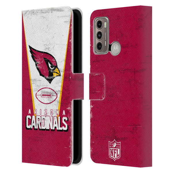 NFL Arizona Cardinals Logo Art Banner Leather Book Wallet Case Cover For Motorola Moto G60 / Moto G40 Fusion