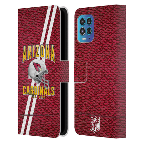 NFL Arizona Cardinals Logo Art Football Stripes Leather Book Wallet Case Cover For Motorola Moto G100