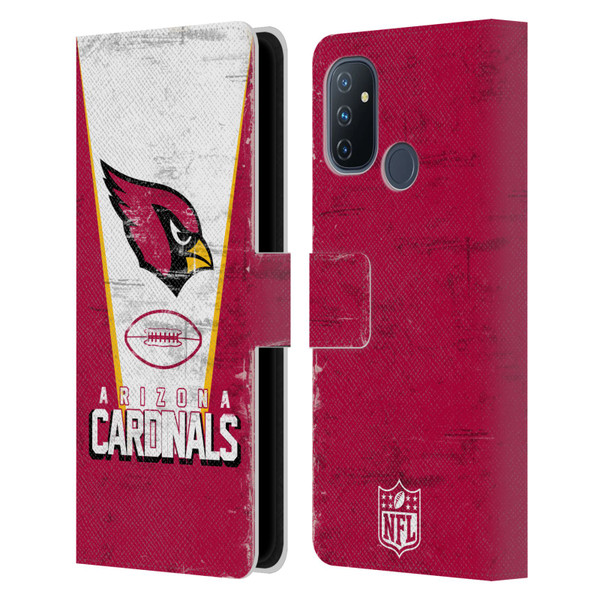 NFL Arizona Cardinals Logo Art Banner Leather Book Wallet Case Cover For OnePlus Nord N100