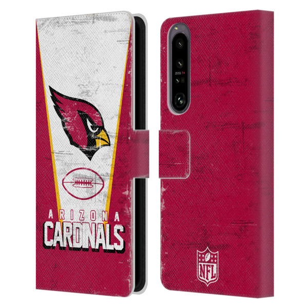 NFL Arizona Cardinals Logo Art Banner Leather Book Wallet Case Cover For Sony Xperia 1 IV