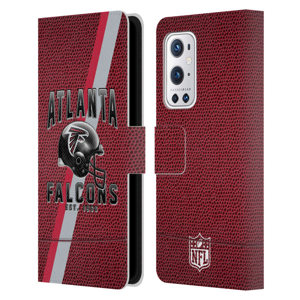 NFL Atlanta Falcons Logo Art Football Stripes Leather Book Wallet Case Cover For OnePlus 9 Pro
