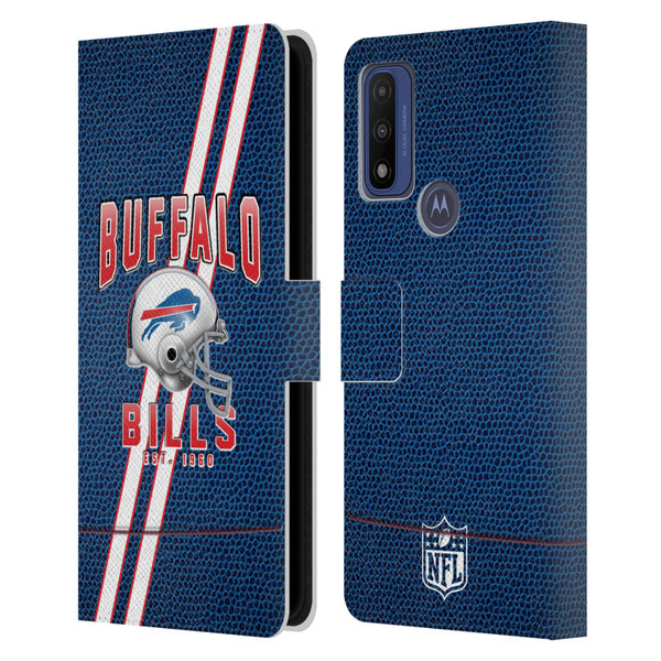 NFL Buffalo Bills Logo Art Football Stripes Leather Book Wallet Case Cover For Motorola G Pure