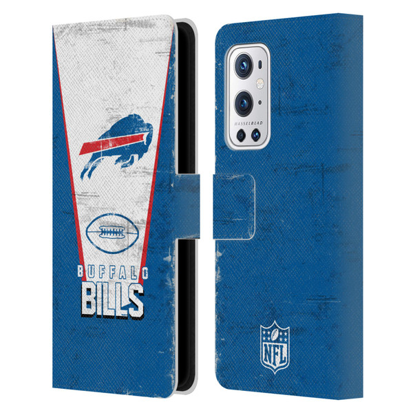 NFL Buffalo Bills Logo Art Banner Leather Book Wallet Case Cover For OnePlus 9 Pro