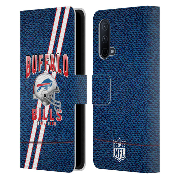 NFL Buffalo Bills Logo Art Football Stripes Leather Book Wallet Case Cover For OnePlus Nord CE 5G
