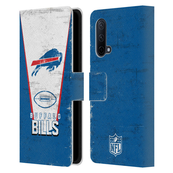 NFL Buffalo Bills Logo Art Banner Leather Book Wallet Case Cover For OnePlus Nord CE 5G