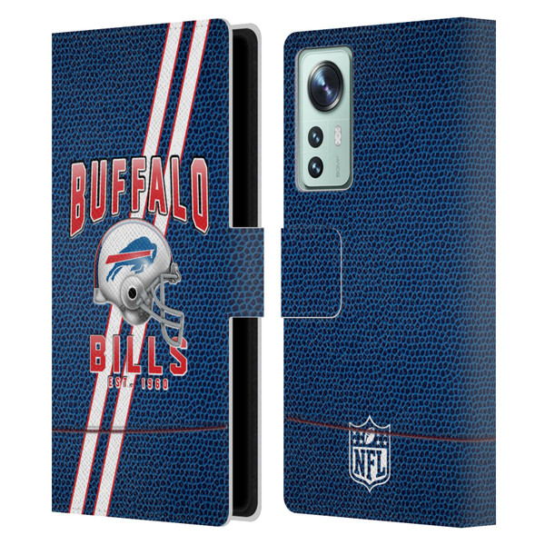 NFL Buffalo Bills Logo Art Football Stripes Leather Book Wallet Case Cover For Xiaomi 12