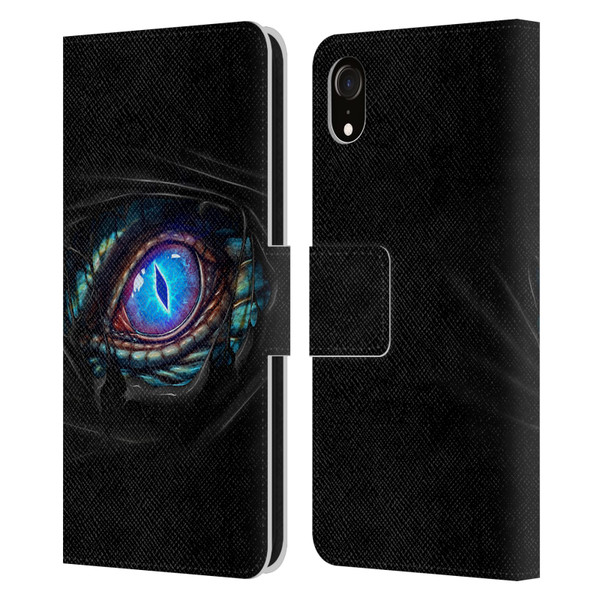 Christos Karapanos Mythical Dragon's Eye Leather Book Wallet Case Cover For Apple iPhone XR