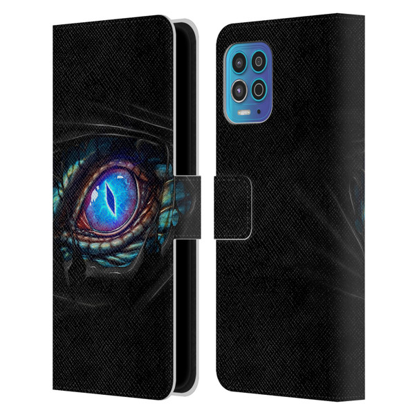 Christos Karapanos Mythical Dragon's Eye Leather Book Wallet Case Cover For Motorola Moto G100