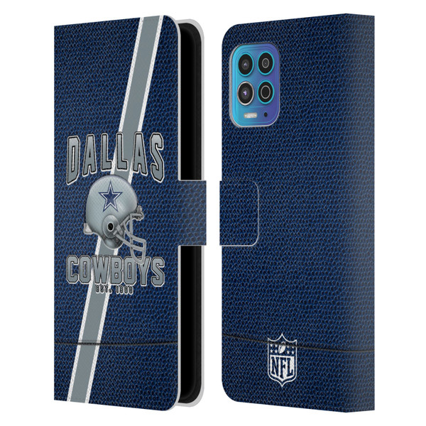 NFL Dallas Cowboys Logo Art Football Stripes Leather Book Wallet Case Cover For Motorola Moto G100