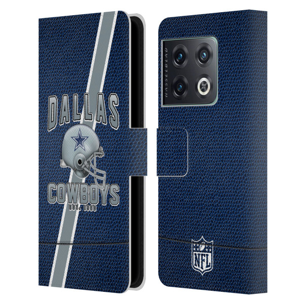 NFL Dallas Cowboys Logo Art Football Stripes Leather Book Wallet Case Cover For OnePlus 10 Pro